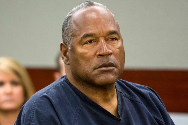 Above: O.J. Simpson in a Las Vegas courtroom in 2013