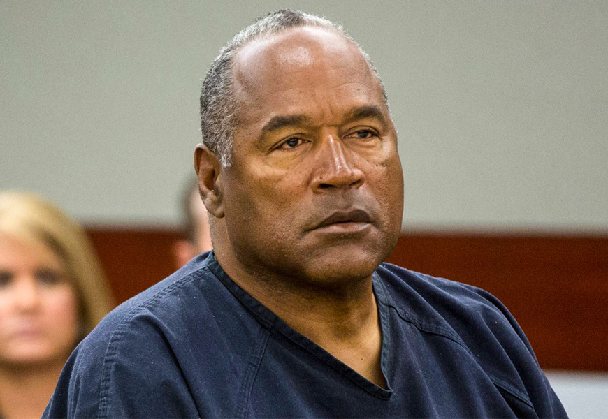 Above: O.J. Simpson in a Las Vegas courtroom in 2013