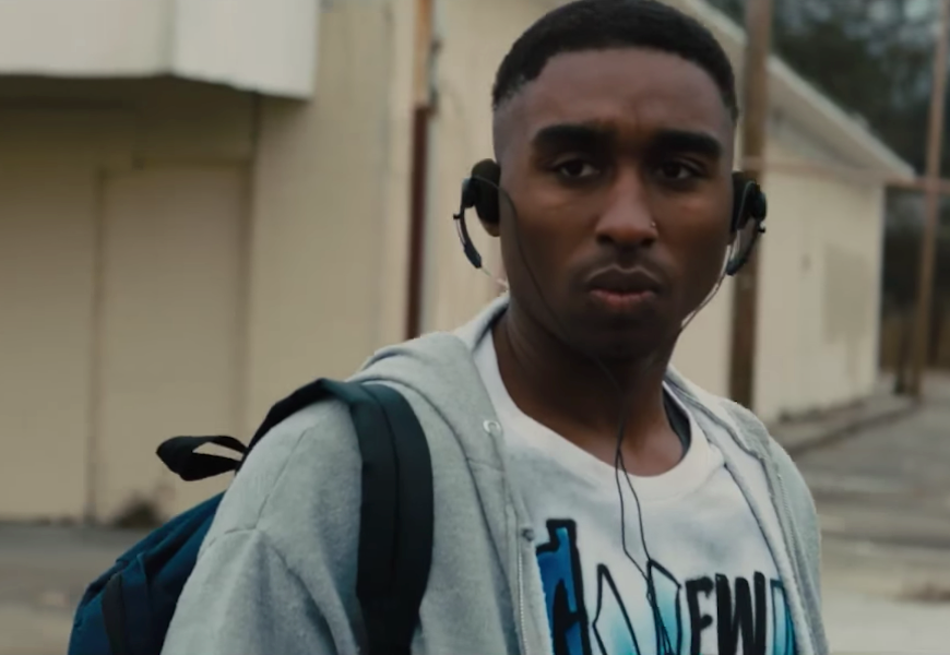 Above: Demetrius Shipp Jr. is Tupac Shakur