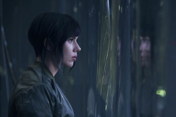 Above: Scarlett Johansson is Major in 'Ghost in the Shell'