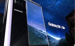 Above: The Samsung Galaxy S8 was finally unveiled this week