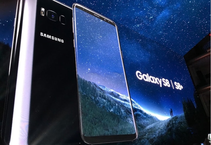 Above: The Samsung Galaxy S8 was finally unveiled this week