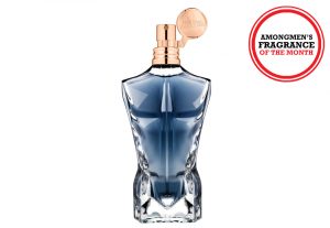 Above: This month? We try out the new Jean Paul Gaultier Le Male Essence de Parfum