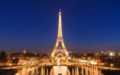 Above: There's nothing quite like the Eiffel Tower at night