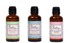 Above: Pretty, Simple, Honest & Clean's trio of facial serums