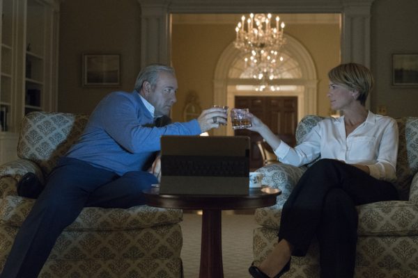 Above: Frank and Claire prepare for battle in the just-released trailer for House of Cards season 5