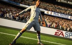 Above: CR7 graces the cover of the popular video game