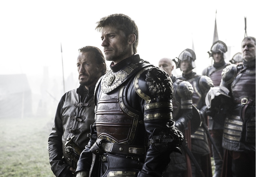 Above: Jaime Lannister confronts a foe