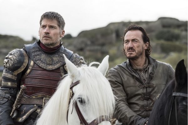 Above: Jaime Lannister and Bronn prepare for their biggest foe
