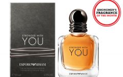 Above: Emporio Armani's 'Stronger With You' fragrance