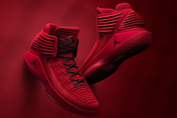 Above: The "Rosso Corsa" Air Jordan 32s