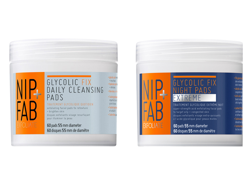 Above: Nip + Fab's Daily and Nightly Glycolic Cleansing Pads