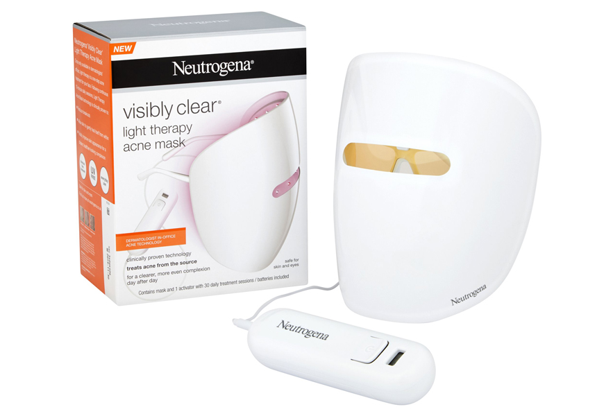 Above: Neutrogena's new Light Therapy Acne Mask