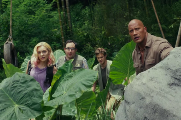 Above: The Rock leads a ragtag team in 'Rampage'
