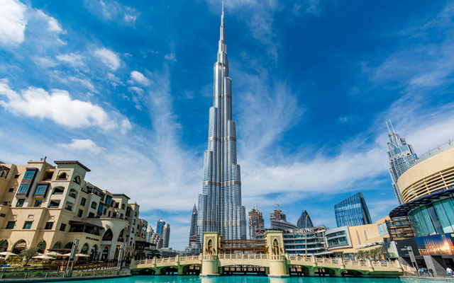 Above: The world’s highest building: the Burj Khalifa 