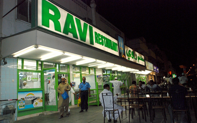 Above: Ravi restaurant, the popular, unassuming eatery serving up an array of traditional Pakistani & Indian fare