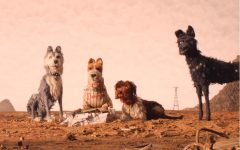 (From L-R): Edward Norton as “Rex,” Jeff Goldblum as “Duke,” Bill Murray as “Boss,” Bob Balaban as “King” and Bryan Cranston as "Chief" in the film ISLE OF DOGS. Photo Courtesy of Fox Searchlight Pictures.