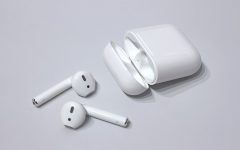 Above: A new version of the AirPods may be in development