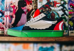 Above: Captain America, Spider-Man, and more adorn new Vans kicks