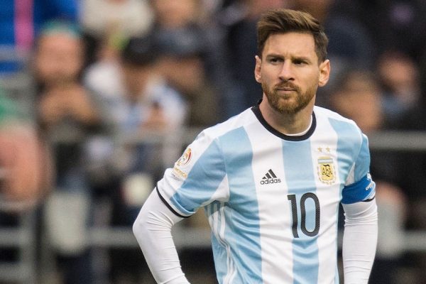 Above: Lionel Messi appears in one of his last FIFA World Cup matches