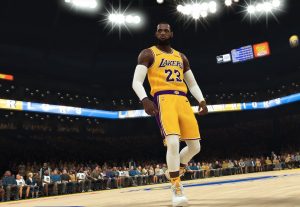 Above: Your first digital look at LeBron James in Lakers gear