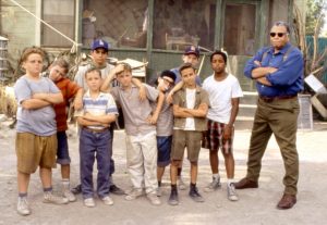 Above: The original cast of 'The Sandlot' (1993)