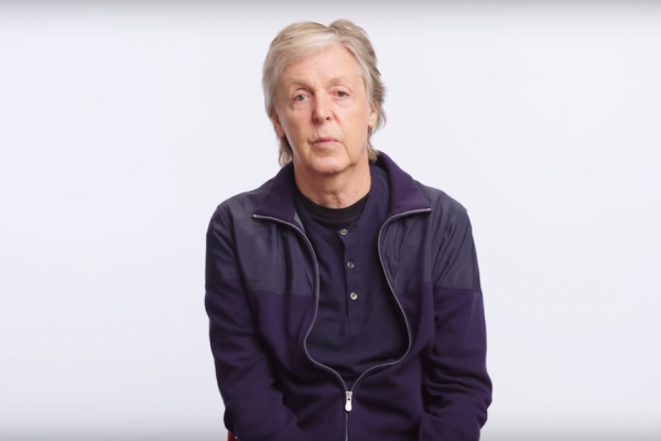 Above: Sir Paul sits down with Wired for a video interview