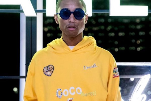 Above: Pharrell decked out in his latest Chanel gear