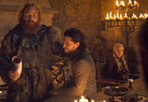 Above: Emilia Clarke's Daenerys Targaryen beside the cup in-question