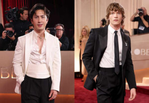 Here's What 'Heated Rivalry' Stars Hudson Williams & Connor Storrie Wore To The 2026 Golden Globes